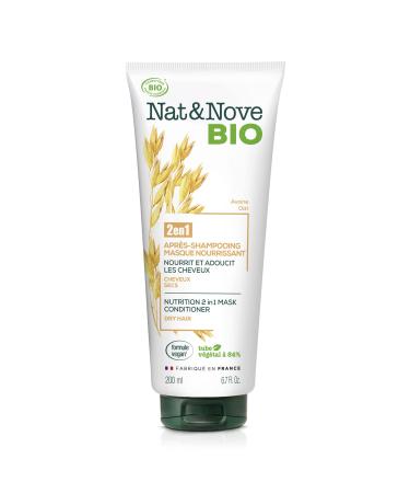 NAT&NOVE BIO certified organic 2in1 nourishing conditioner mask for dry hair - 200 ml