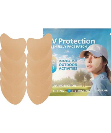 Sun Protection Face Patch - 5pair Outdoor Protection Sun Patch Clear UV Facial Golf Patches UV Protection Face Outdoor Protection Sun Patch for Sun Protection - Buy Online on GoSupps.com