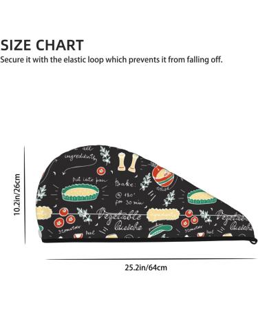 Soft Super Absorbent Vegetable Quiche Microfiber Hair Towel Wrap for Women | Quick Dry Coral Velvet for Long Curly & Thick Hair - Buy Online on GoSupps.com