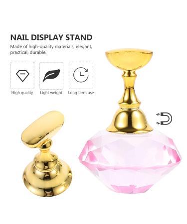 Beaupretty Nail Holder & Art Stand Set | Magnetic Nail Tip Training & Display Holder | Japanese Pink Crystal Design for Nail Art - Buy Online on GoSupps.com