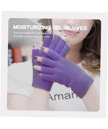 Healeved 1 Pair Gel Moisturizing Gloves Hand Lotions Lotion for Men Retaining Gloves Men Lotion Overnight Moisturizing Gloves Cotton Gloves for Men Dipping Purple Daily Use Miss Hand Gloves 15x11cm - Buy Online on GoSupps.com