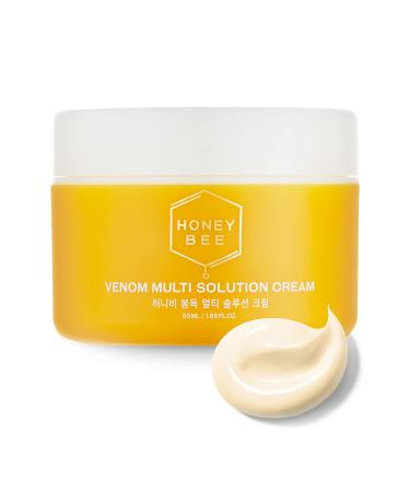 TRUE ISLAND Honey Bee Venom Multi Solution Cream | All-In-One Daily Face Moisturizer for Sensitive Skin | Hydrating Face Cream w/Bee Venom | Korean Moisturizer Face Cream (Pack of 1  1.85 Fl. oz)