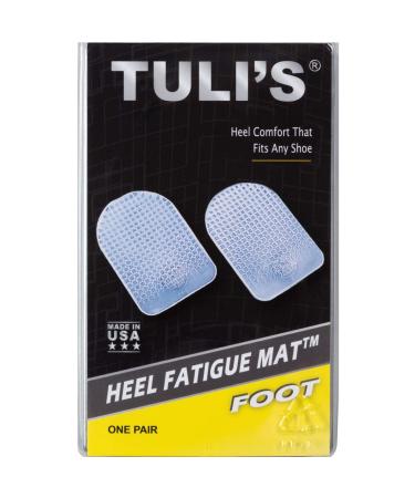 Tuli's Heel Fatigue Mats  Gel Cushion Inserts for Pain Relief  One Size