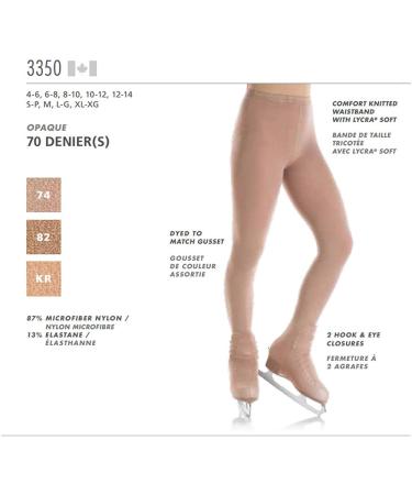 Mondor 3350 Opaque Adult Over The Boot Tights - Light Tan (Size 10-12) - Buy Online on GoSupps.com