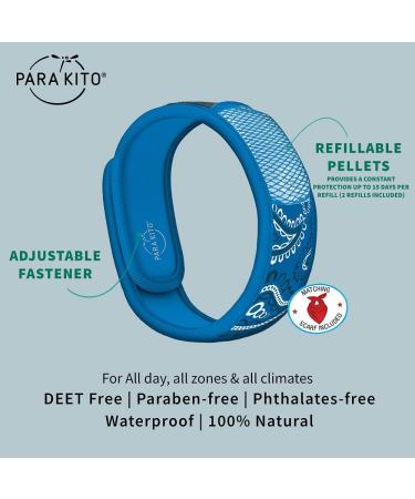 PARA'KITO Bundle: Adult Wristband & Bandana Blue Set - Buy Online on GoSupps.com
