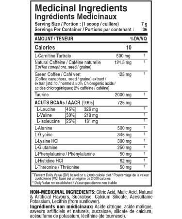 ALLMAX Nutrition - AMINOCUTS (A:CUTS) - Weight-Management BCAA (L-Carnitine + Taurine + Green Coffee) - Watermelon - 252 Gram - 36 Servings Watermelon 36 Servings (Pack of 1) - Buy Online on GoSupps.com