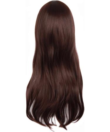 MapofBeauty 28 Long Curly Costume Cosplay Wig (Dark Brown) - 70cm Length - Buy Online on GoSupps.com