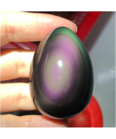 Natural Crystal Rough Natural Rainbow Hand Carved Obsidian Egg Reiki Gemstone - Buy Online on GoSupps.com