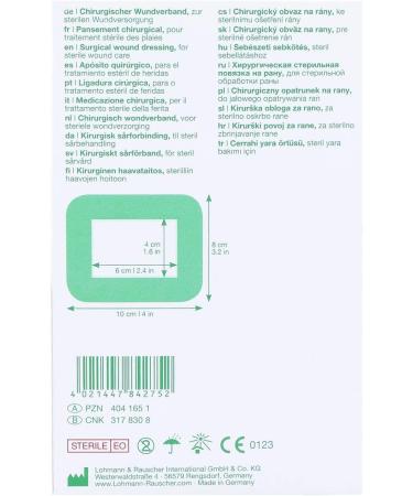 Curapor Surgical Wound Dressing Sterile 10cm x 8cm - 50 Pieces | International Shipping Available - Buy Online on GoSupps.com