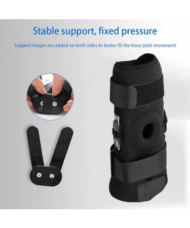 Buy SUNGOOYUE Knee Brace with Hinge Adjustable Compression Support Sleeve for Hiking Running & Fitness | Prevent ACL & LCL Injuries - Black - Buy Online on GoSupps.com