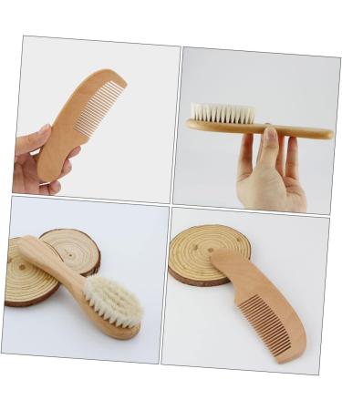 FRCOLOR 1 Set Shampoo Brush & Baby Bath Massager Combo - Soft Bristle Head Scrubber & Beech Baby Comb | Barber & Shower Hair Scalp Brush - Buy Online on GoSupps.com