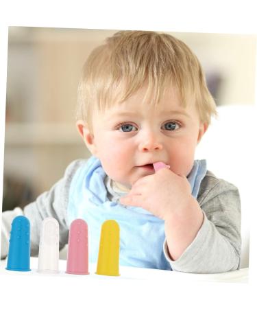 Beaupretty 4 Pack Silicone Finger Toothbrushes for Children - Gentle Toddler Mouth Brushes for Healthy Teeth - Buy Online on GoSupps.com