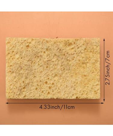 yuoseg 32Pcs Biodegradable and Compostable Sponges Scouring Pad Natural Coconut Pan Brush Palm Fiber Eco-Friendly Sponge for Kitchen Dishes Cleaning - Buy Online on GoSupps.com