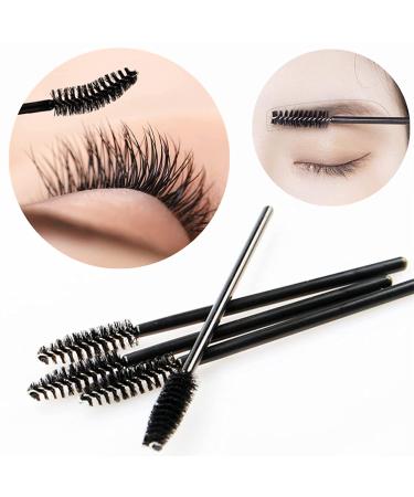 BTYMS 100 Pcs Disposable Eyelash Spoolies Brush Mascara Applicator - Black 100 Count - Buy Online on GoSupps.com