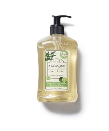 A LA MAISON Liquid Hand Soap Variety Pack - Yuzu Lime, Provence Lemon, Heirloom Peach - Natural Moisturizing Soap (3 Pack 16.9 oz) - Buy Online on GoSupps.com
