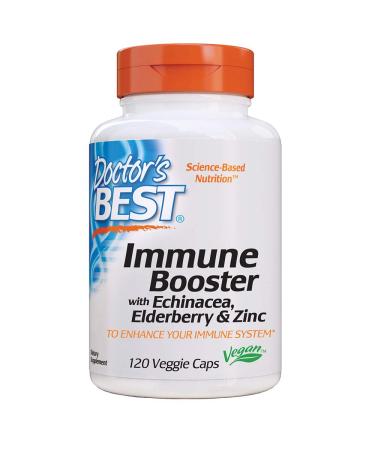 Doctor's Best Immune Booster with Echinacea Elderberry & Zinc 120 Veggie Caps