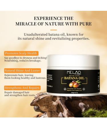 Oil Pure - 100% Raw Batana Oil for Hair Growth - Promotes Hair Regrowth and Repairs Damaged Hair - Veganic Natural Hair Growth Oil (1) - Buy Online on GoSupps.com