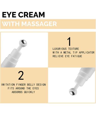 Under Eye Cream for Dark Circles and Puffy Eyes - Snail Peptide Energetic Eye Roll-On - Eye Bags Remover Anti aging - Reduce Lines Wrinkles Puffiness and Dark Circles - Buy Online on GoSupps.com
