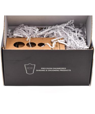 Parker Safety Razor 71R Set - Deluxe Pure Badger Brush Chrome Stand & Double Edge Razor for Perfect Shaving Experience - Buy Online on GoSupps.com