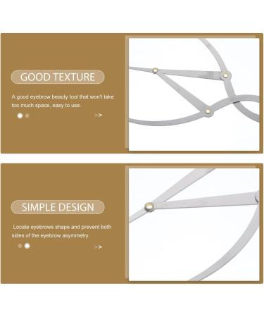 TOPBATHY R gle Sourcils En Acier Inoxydable Outil De Dessin Des Sourcils Precise Pour Femmes Maquillage Professionnel Mesure Positionnement Visage Simple Et Pratique - Buy Online on GoSupps.com