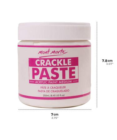 Mont Marte Crackle Paste Premium 8.45 US fl.oz (250ml) Tub - Texture Painting Effect, Opaque Finish - Ideal for Various Surfaces - Buy Online on GoSupps.com