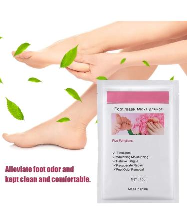 Pack of 5 Moisturizing Socks - Peeling & Callus Remover Foot Care Mask for Silky Soft Feet - Buy Online on GoSupps.com