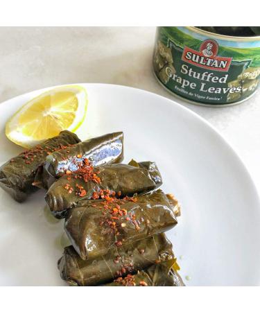 Sultan Vegetarian Stuffed Grape Leaves 4.4lb - Precooked Premium Dolma for Mezze Platter, Hot or Cold Appetizer/Entr e - Buy Online on GoSupps.com
