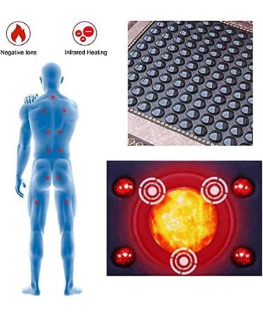 Buy Infrared Heating Pillow with Jade & Tourmaline - Smart Controller & Temp Display | 45 x 45 cm for Back Shoulder & Neck Relief - Buy Online on GoSupps.com