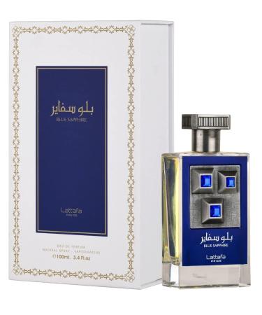 Lattafa Blue Sapphire Eau De Parfum Spray for Unisex 3.4 Ounce 3.4 Fl Oz (Pack of 1)