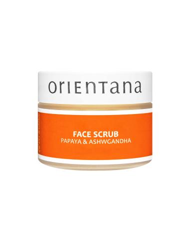 Orientana - facial peeling for women |Papaya & Indian ginseng | 99.7% natural organic vegan peeling for face |Against acne & pimples and anti -aging |Women with dry & normal skin - 50g - Buy Online on GoSupps.com