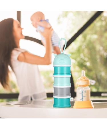 YeahiBaby Milk Powder Dispenser - Portable Snack Storage Container for Travel & Camping (Blue) - Buy Online on GoSupps.com