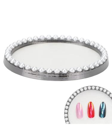 Premium White Nail Gel Color Adhesive Plaque & Art Pearls - Exquisite Nail Holder & Photography Support for Nail Art - Buy Online on GoSupps.com