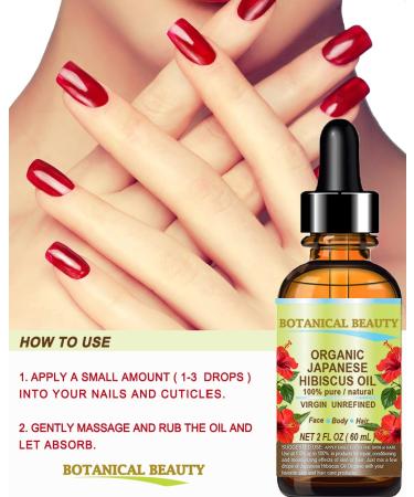 Japanese Organic Hibiscus Oil - 100% Natural & Cold Pressed for Anti-Aging, Vitamin E Enriched Face, Skin & Hair Growth - 0.5 Fl.oz - Buy Online on GoSupps.com