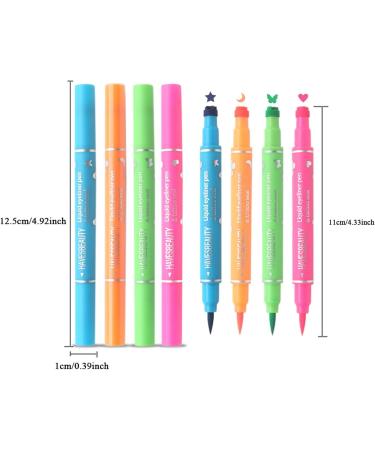  G n rique Eye Liner Pens Eye Liner Pencil Double-Head 4 Color Waterproof Long Lasting Multiple Shades Eyeliner Stamp for Dating Traveling Daily Life Parties - Buy Online on GoSupps.com