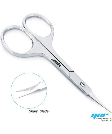 Nail Scissors Professional Cuticle Scissors Extra Strong Straight Curved Manicure Nail Art Scissors (CS-07) - Buy Online on GoSupps.com
