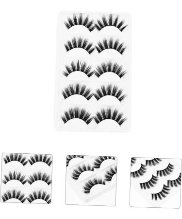 Angoily 5 Pairs Artificial False Eyelashes Creative Fake Eyelashes Cosmetics Tools Makeup Tool Long Extension False Lash Women Makeup Eyelash Curl Genuine Lashes Unique 3d Chemical Fiber - Buy Online on GoSupps.com