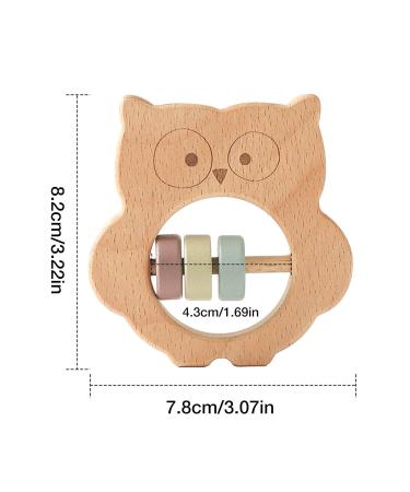 Wooden Baby Rattles & Bite Rings | Natural Teething Toys for Babies - Relieve Toothache & Enhance Vision & Hearing - Buy Online on GoSupps.com
