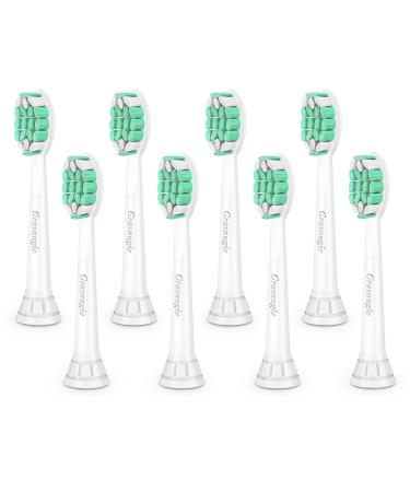 Grasnugie Replacement Toothbrush Heads for Philips Sonicare ProtectiveClean Dailyclean FlexCare Proresults 2 Series 1100 4100 5100 6100 G2 G3 C1 C2 C3 W2 W3 HX9023 HX6015 Electric Brush Heads  8Pack 8 Count (Pack of 1)