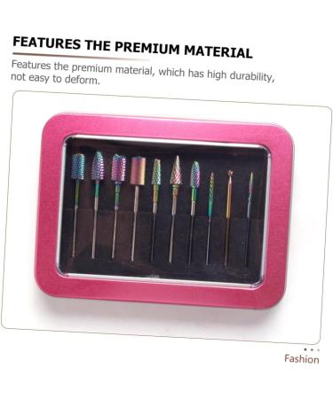 FOMIYES 1set Grinding Head Grinding Burr Cutters Electric Nail File Replacement Heads Manicure Drill Bits Nail Kits Electric Tool Manicure Grinding Tools Nail Drill Tungsten Steel Diamond - Buy Online on GoSupps.com
