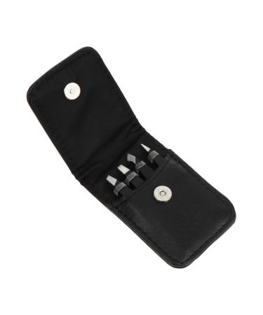 POPETPOP 1 Set Eyebrow Tweezers Eyebrow Clip Precision Makeup Fake brow applicator Womens Tweezers Facial Tools Eyebrow Grooming Tools Miss Eyebrow Trimming Stainless Steel 8.5x5.3cm Black