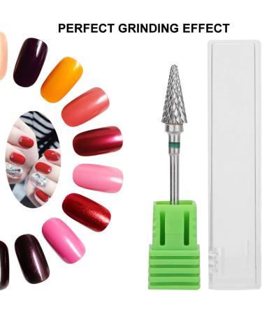 JUOPZKENN Nail Art Drill Bits Tungsten Steel Manicure Drill Bits Electric Pedicure Manicure Grinding Head Fast remove Acrylic or Hard Gel(green label) - Buy Online on GoSupps.com