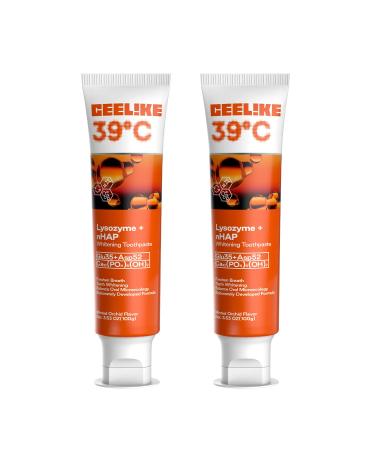 CEELIKE 39C Lysozyme Whitening Toothpaste Innovative Enzyme Formula for Gentle Whitening Long-Lasting Fresh Breath & Complete Oral Care 100g (2)