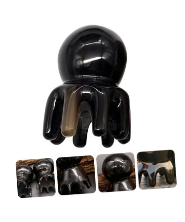 Fomiyes 2-Piece Octopus Massage Comb Set | Natural Handmade Yak-Horn Head Massager for Women | Handcrafted Hair Care Tools - Buy Online on GoSupps.com