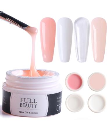 15ml gel for nail design UV/LED gel sets gel nails nail gel UV jelly gel LED jelly gel (4-color nail gel)