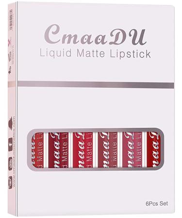 Buy Professional Matt Waterproof Lip Gloss Set | 6 Durable Liquid Lipsticks | Sexy Moisturizing Makeup - Buy Online on GoSupps.com