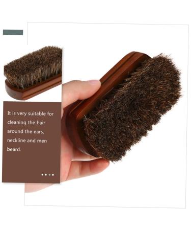 Premium Beard Brush for Men | Portable Barber Tools | Horse Hair Shaving Brush for Facial Hair Care - Buy Online on GoSupps.com