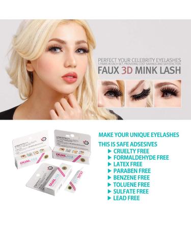 Premium Fast Drying Strip 3D False Eyelash Adhesive 7g - Reusable & Cruelty-Free - Latex-Free & Formaldehyde-Free - ISO Certified (1 Pack) - Buy Online on GoSupps.com