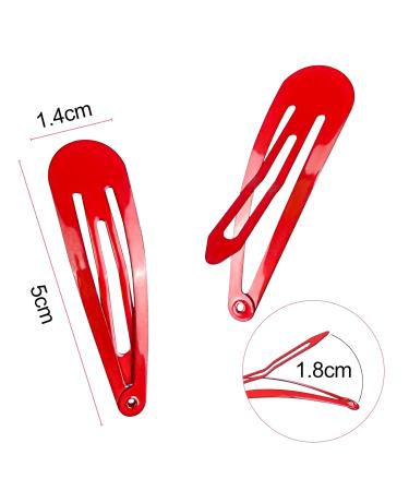 100 Pcs 5cm Hair Clips for Girls - No Slip Metal Candy Color Hair Accessories for Kids & Women - Perfect Birthday Party Gifts - Buy Online on GoSupps.com