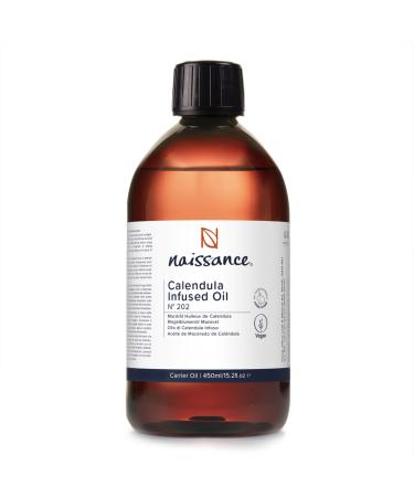 Naissance Calendula Oil (No. 202) - 450ml - Calendula Oil for Cosmetics Face Skin Body Natural Calendula Oil