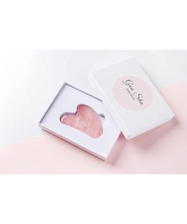 Rose Quartz Gua Sha Facial Tool for Toning Anti-Aging & Skin Tightening - Shop Now - Buy Online on GoSupps.com